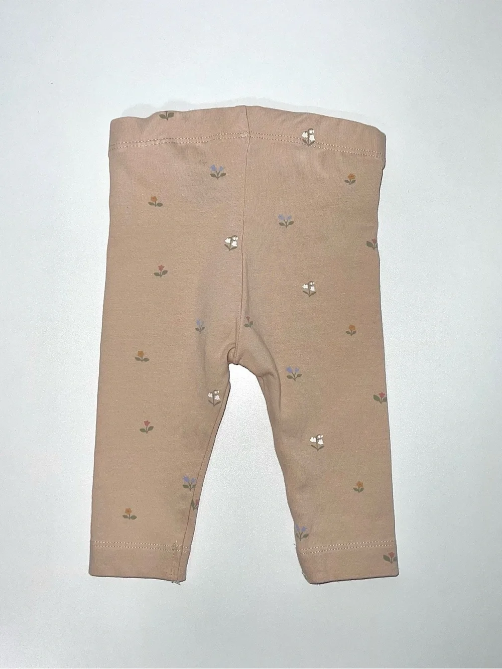H&M Baby Organic Cotton Ruffle Collar Romper & 2-Piece Set Beige Pink 0-3 Months